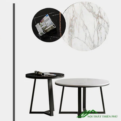 Bàn Trà Đôi Sofa Mặt Đá Đẹp - BT 58