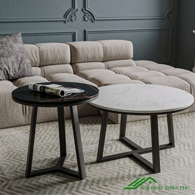 Bàn Trà Đôi Sofa Mặt Đá Đẹp - BT 58
