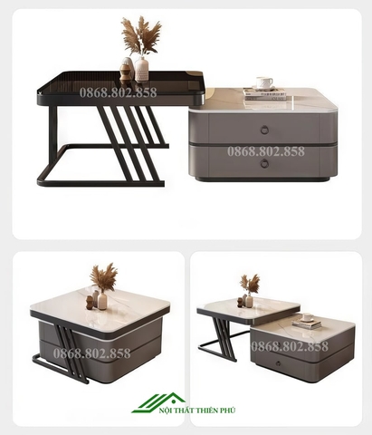 Bàn trà đôi phong cách hiện đại tối giản - BT 93