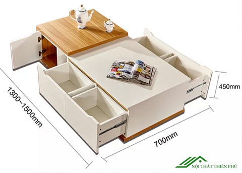 Bàn trà gỗ công nghiệp hiện đại - BT 39