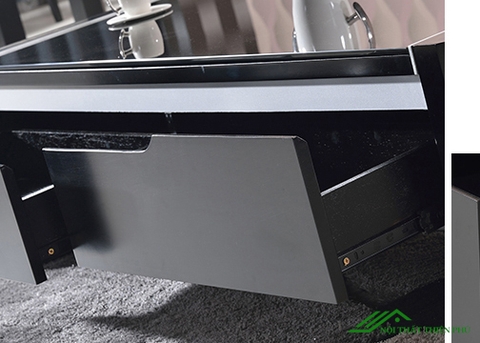 Bàn trà gỗ công nghiệp mặt kính giá rẻ - BT 40