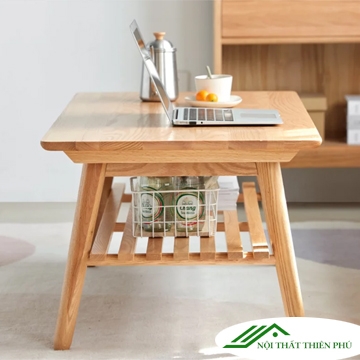 Bàn trà sofa gỗ sồi cao cấp sang trọng - BT 54
