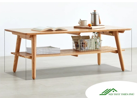 Bàn trà sofa gỗ sồi cao cấp sang trọng - BT 54