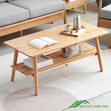 Bàn trà sofa gỗ sồi cao cấp sang trọng - BT 54