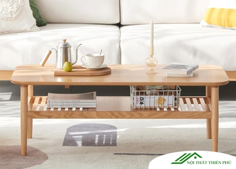 Bàn trà gỗ sồi tự nhiên cao cấp - BT 53