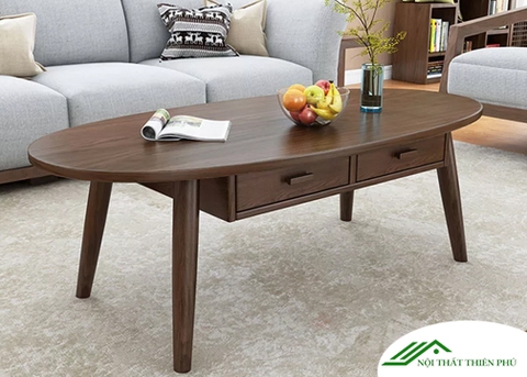 Bàn trà gỗ sồi tự nhiên đẹp - BT 41