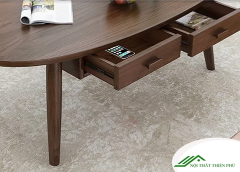 Bàn trà gỗ sồi tự nhiên đẹp - BT 41