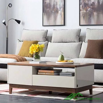 Bàn trà gỗ mdf hiện đại, tiện dụng 3 ngăn - BT 26