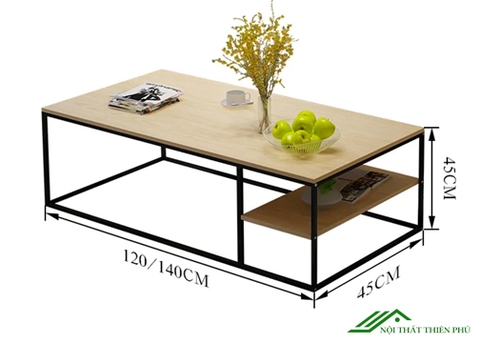 Bàn trà sofa mặt gỗ đẹp - BT 52