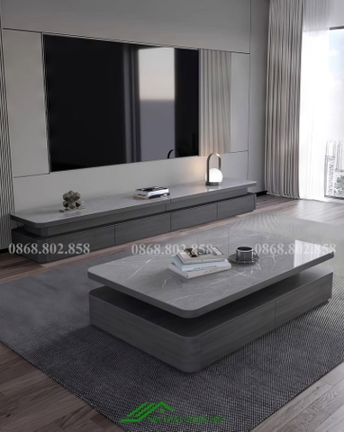 Bàn trà mặt đá hiện đại hình chữ nhật - BT 103