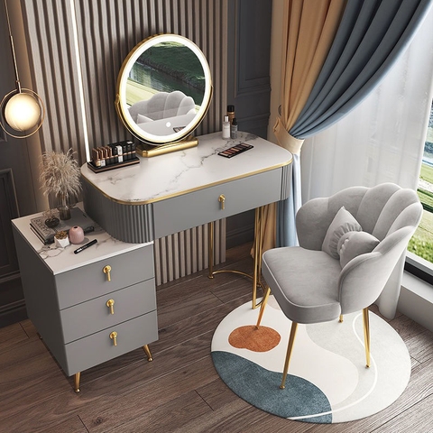 Bộ Bàn Ghế Trang Điểm Nhập Khẩu_TD 33