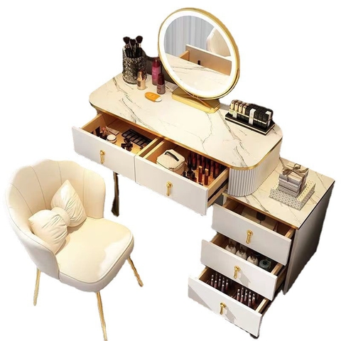 Bộ Bàn Ghế Trang Điểm Nhập Khẩu_TD 33