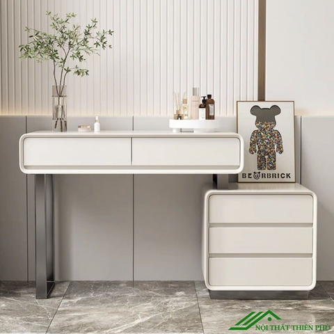 Bàn trang điểm gỗ nguyên khối sang trọng - TD 37