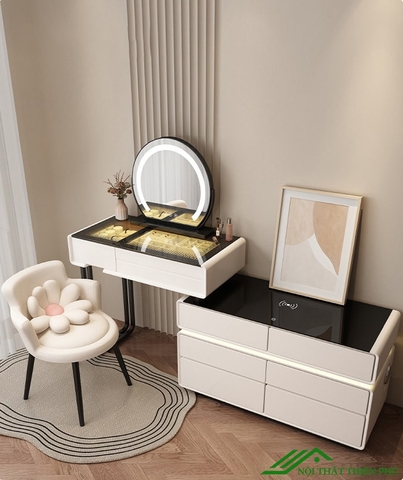 Bàn trang điểm hiện đại có đèn led - TD 36