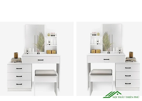 Bàn trang điểm màu trắng đẹp - TD 17
