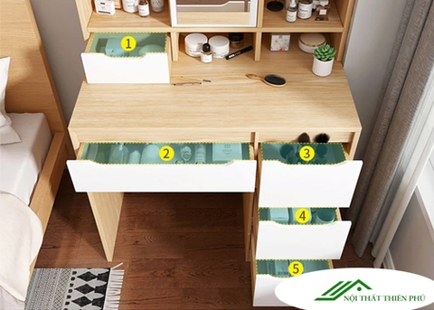 Bàn trang điểm nhiều ngăn nhã nhặn - TD 16
