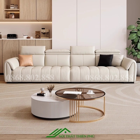 Bàn tròn sofa đôi mặt đá phòng khách - BT 91