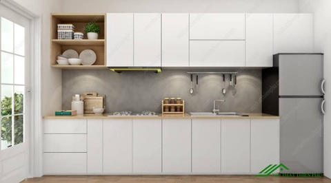 Tủ Bếp Gỗ Đẹp Giá Rẻ - TB 08