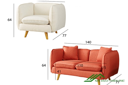 Ghế Sofa Bọc Nỉ Giá Rẻ - SF 60