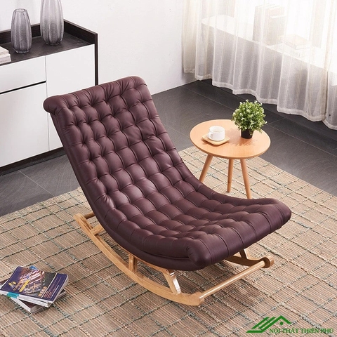 Ghế thư giãn bập bênh bọc da - GG 01