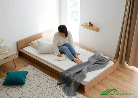 Giường Đơn Kiểu Nhật 1m4 Phong Cách Hiện Đại - GN 74