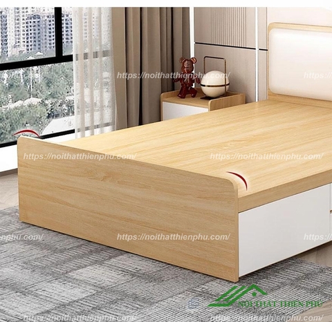 Giường 1m2 bọc đệm 3 ngăn kéo - GN 09