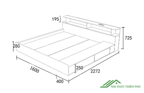 Giường ngủ bệt - GN 28