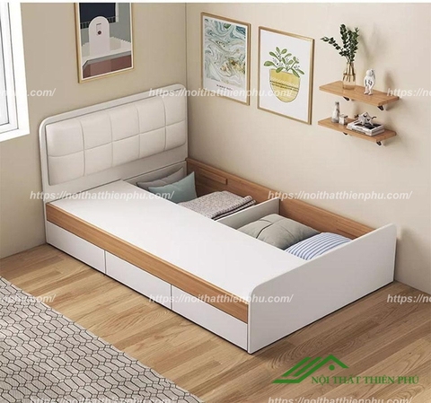 Giường ngủ bọc đệm 1m2 - GN 10