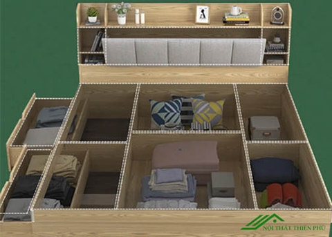 Giường Ngủ Hiện Đại Gỗ Công Nghiệp - GN 78
