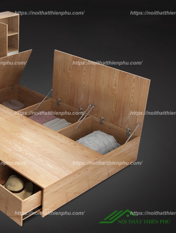 Giường ngủ gỗ thiết kế tiện dụng - GN 48