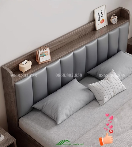 Giường ngủ hiện đại gỗ công nghiệp - GN 84