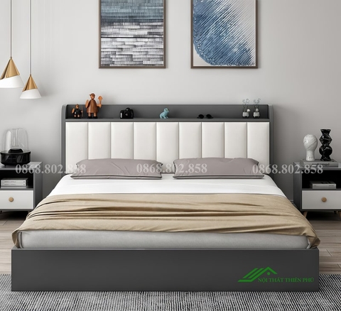 Giường ngủ hiện đại gỗ công nghiệp - GN 84