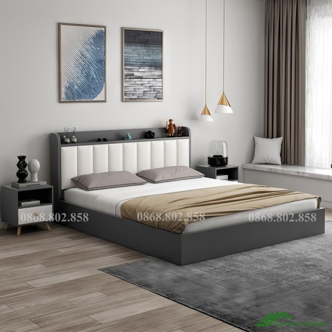 Giường ngủ hiện đại gỗ công nghiệp - GN 84