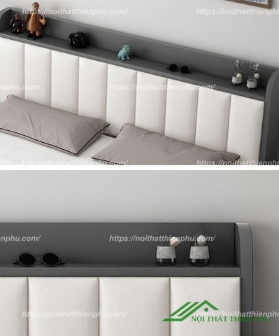 Giường ngủ hiện đại gỗ công nghiệp - GN 15