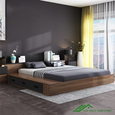 Giường Ngủ Hiện Đại Có Ngăn Kéo Giá Rẻ - GN 64