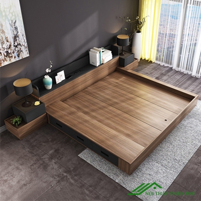 Giường Ngủ Hiện Đại Có Ngăn Kéo Giá Rẻ - GN 64