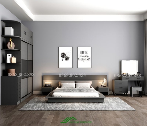 Giường ngủ hiện đại phong cách Nhật Bản - GN 85
