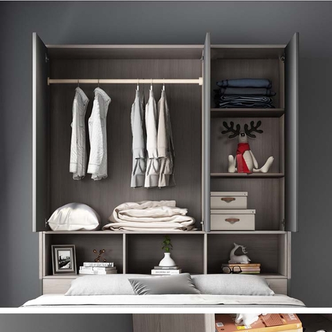 Giường Ngủ Liền Tủ Quần Áo Giá Rẻ - GT 01