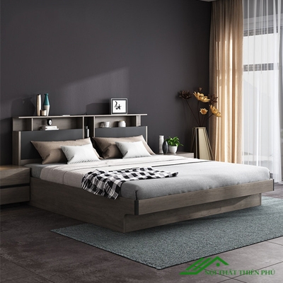 Giường Ngủ Thông Minh Có Kệ Để Đồ 1m6 - GN 67