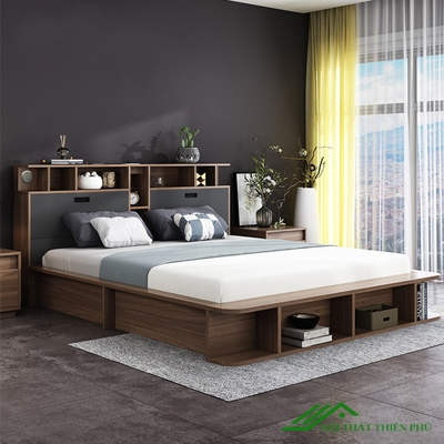 Giường Ngủ Thông Minh Phản Lật Có Kệ Để Đồ - GN 66