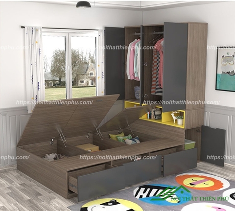 Giường ngủ thông minh liền tủ - GN 18
