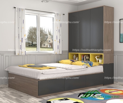 Giường ngủ thông minh liền tủ - GN 18