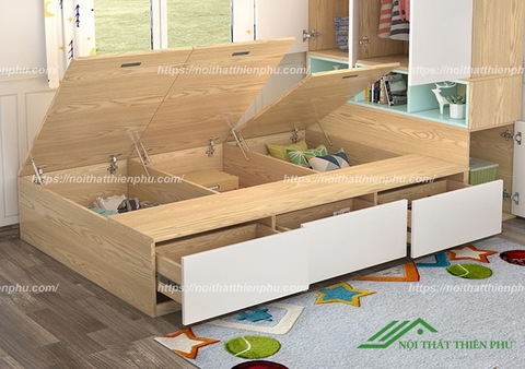Giường ngủ thông minh liền tủ - GN 18