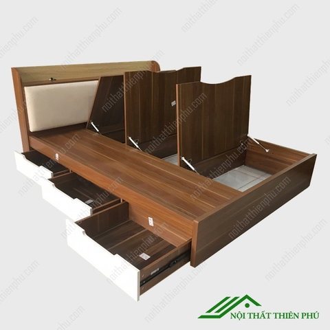 Giường ngủ thông minh bọc đệm 1m6 - GN 07