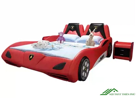 Giường ngủ cho bé trai hình ô tô đẹp - GN 11
