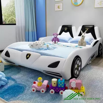 Giường ngủ cho bé trai hình ô tô đẹp - GN 11