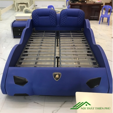 Giường ngủ cho bé trai hình ô tô đẹp - GN 11