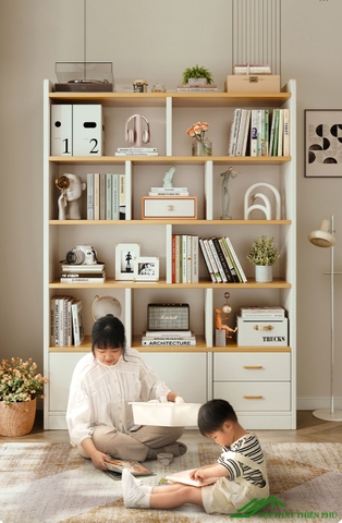 Kệ sách đa năng tiện ích phòng làm việc- KS 08