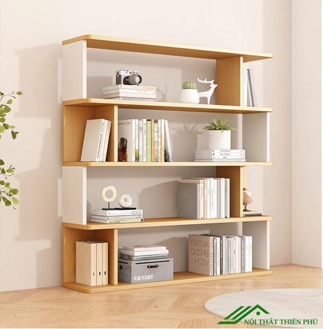 Kệ sách gỗ góc tường - KS 03