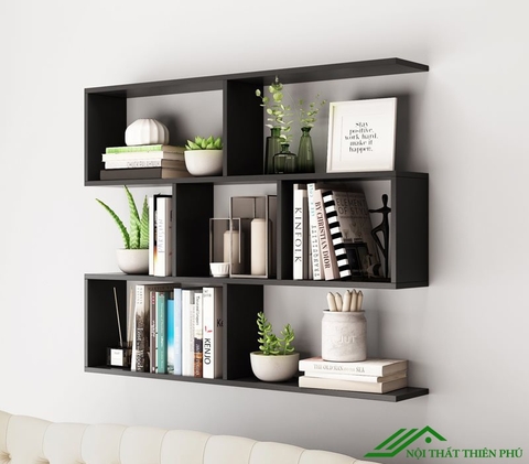Kệ sách gỗ treo tường 3 tầng - KS 06